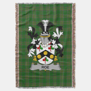 Irish Rose Coat of Arms Family Crest Ireland Deken