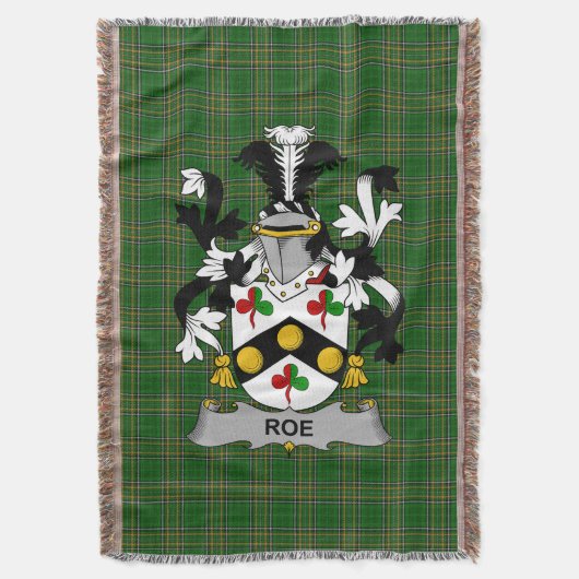 Irish Rose Coat of Arms Family Crest Ireland Deken (Voorkant Verticaal)