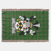 Irish Rose Coat of Arms Family Crest Ireland Deken (Voorkant)