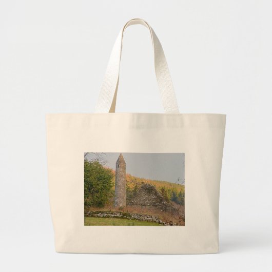 Irish Round Towers ouder dan 1.000 jaar Grote Tote Bag (Voorkant)