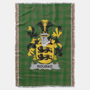 Irish Rourke of O_Rourke Wapen van de familie Cres Deken