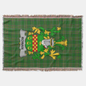 Irish Rowan Coat of Arms Family Crest Ireland Deken (Voorkant)