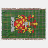 Irish Rowe Coat of Arms Family Crest Ireland Deken (Voorkant)