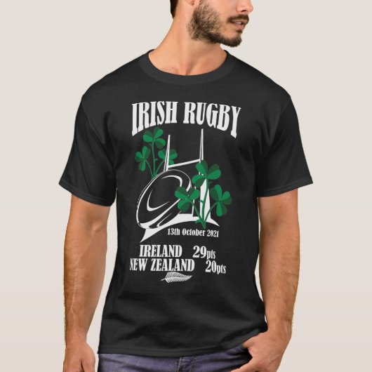 Irish Rugby Ireland v New Zealand All Blacks 20216 T-shirt (Voorkant)