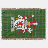 Irish Russell Wapen Family Crest Ierland Deken (Voorkant)