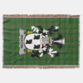 Irish Ruxton Coat of Arms Family Crest Ireland Deken (Voorkant)
