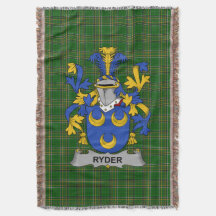 Irish Ryder Coat of Arms Family Crest Ireland