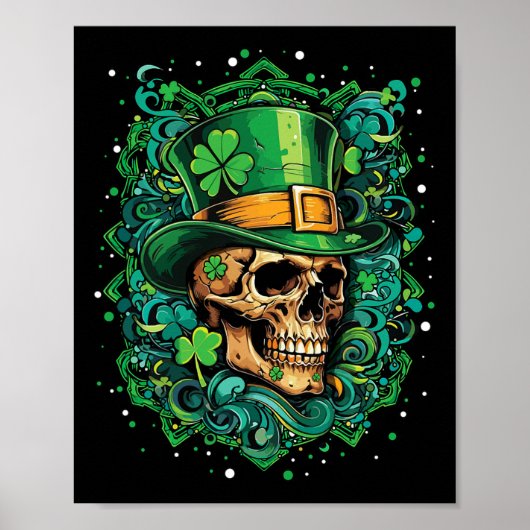 Irish Saint Patrick's Day Paddy Shamrock Dia De Lo Poster (Voorkant)