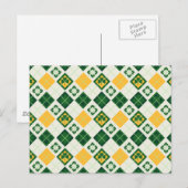 Irish Saint Patrick's Day-patroon Briefkaart (Voorkant / Achterkant)
