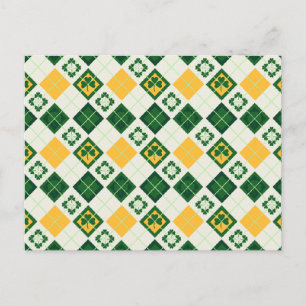 Irish Saint Patrick's Day-patroon Briefkaart