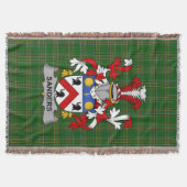 Irish Sanders Coat of Arms Family Crest Ireland Deken (Voorkant)