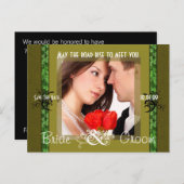 Irish Save the Date with Your Photo Aankondigingskaart (Voorkant / Achterkant)