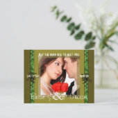 Irish Save the Date with Your Photo Aankondigingskaart (Staand voorkant)