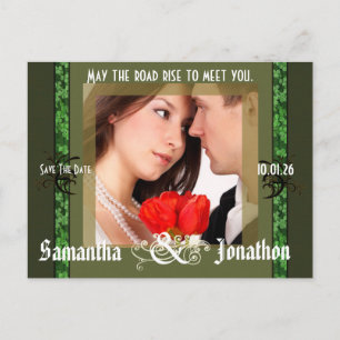 Irish Save the Date with Your Photo Aankondigingskaart