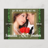 Irish Save the Date with Your Photo Aankondigingskaart (Voorkant)