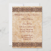 Irish Scotch Celtic Design Wedding Invitation Kaart (Voorkant)