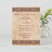 Irish Scotch Celtic Design Wedding Invitation Kaart (Staand voorkant)
