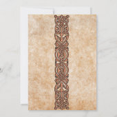 Irish Scotch Celtic Design Wedding Invitation Kaart (Achterkant)