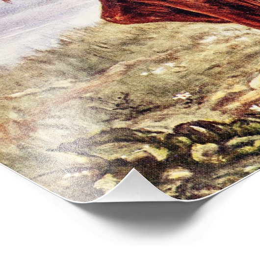 Irish Setter 1900 Illustration of Sporting Dog Foto Afdruk (Hoek)