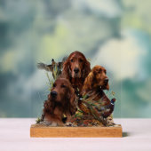  Irish  Setter Acryl Bord (Neutraal)