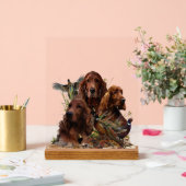 Irish Setter Acryl Bord (Huwelijk)