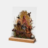 Irish Setter Acryl Bord (Hoek)