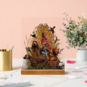 Irish Setter Acryl Bord (Huwelijk)