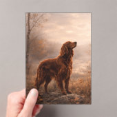 Irish Setter Acryl Uitnodigingen (Insitu (Draagbaar))