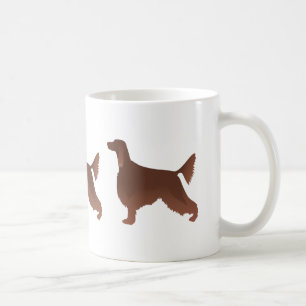 Irish Setter Basic Breed Illustration Silhouette Koffiemok