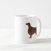 Irish Setter Basic Breed Illustration Silhouette Koffiemok (Voorkant rechts)