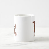 Irish Setter Basic Breed Illustration Silhouette Koffiemok (Center)