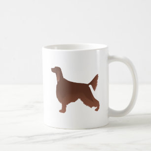 Irish Setter Basic Breed Illustration Silhouette Koffiemok