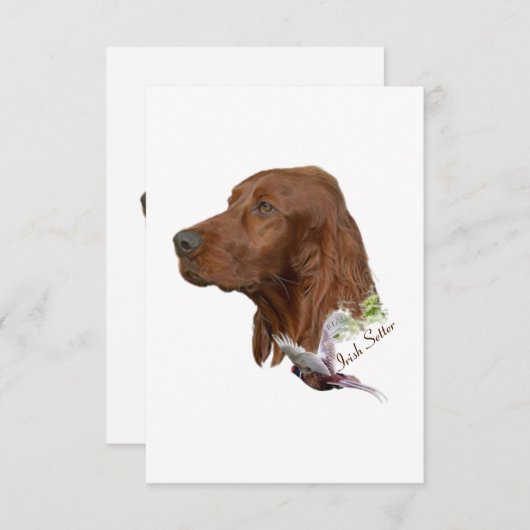 Irish Setter Bedankkaart (Voorkant / Achterkant)
