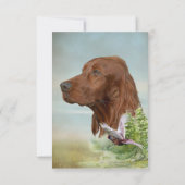 Irish Setter Bedankkaart (Achterkant)
