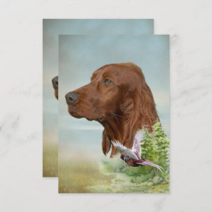 Irish Setter Bedankkaart