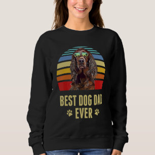 Irish Setter Best Dog Dad Ever Retro Sunset Trui