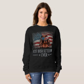 Irish Setter Best Dog Ma Ever Retro Verenigde Stat Trui (Voorkant volledig)