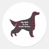 Irish Setter BFF Sticker (Voorkant)