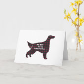 Irish Setter BFF Wenskaart Kaart (Gele Bloem)