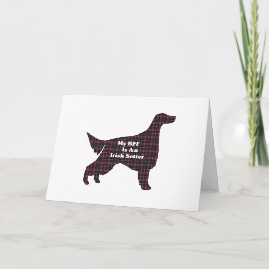 Irish Setter BFF Wenskaart Kaart (Voorkant)