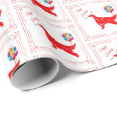 Irish Setter Birthday Cadeaupapier (Rol Hoek)