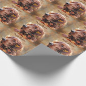 Irish Setter Cadeaupapier (Hoek)