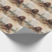 Irish Setter Cadeaupapier (Hoek)