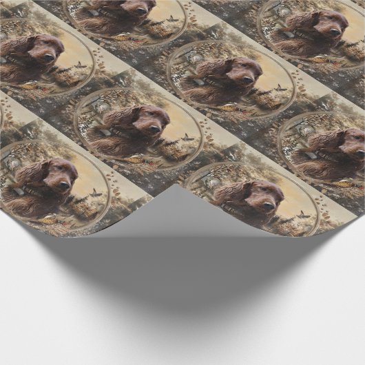  Irish  Setter Cadeaupapier (Hoek)