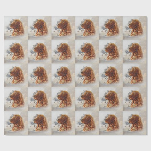 Irish Setter Cadeaupapier (Vlak)