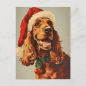 Irish Setter Christmas Briefkaart (Voorkant)