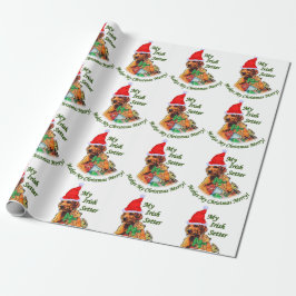 Irish Setter Christmas Cadeaupapier