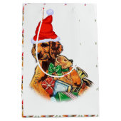 Irish Setter Christmas Medium Cadeauzakje (Voorkant)