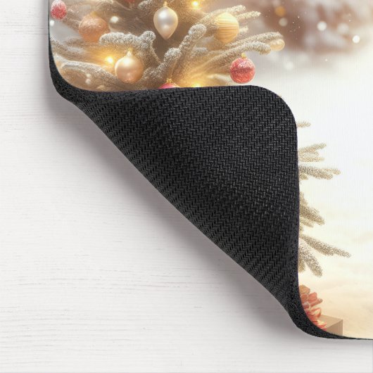 Irish Setter Christmas Muismat (Hoek)