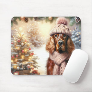 Irish Setter Christmas Muismat